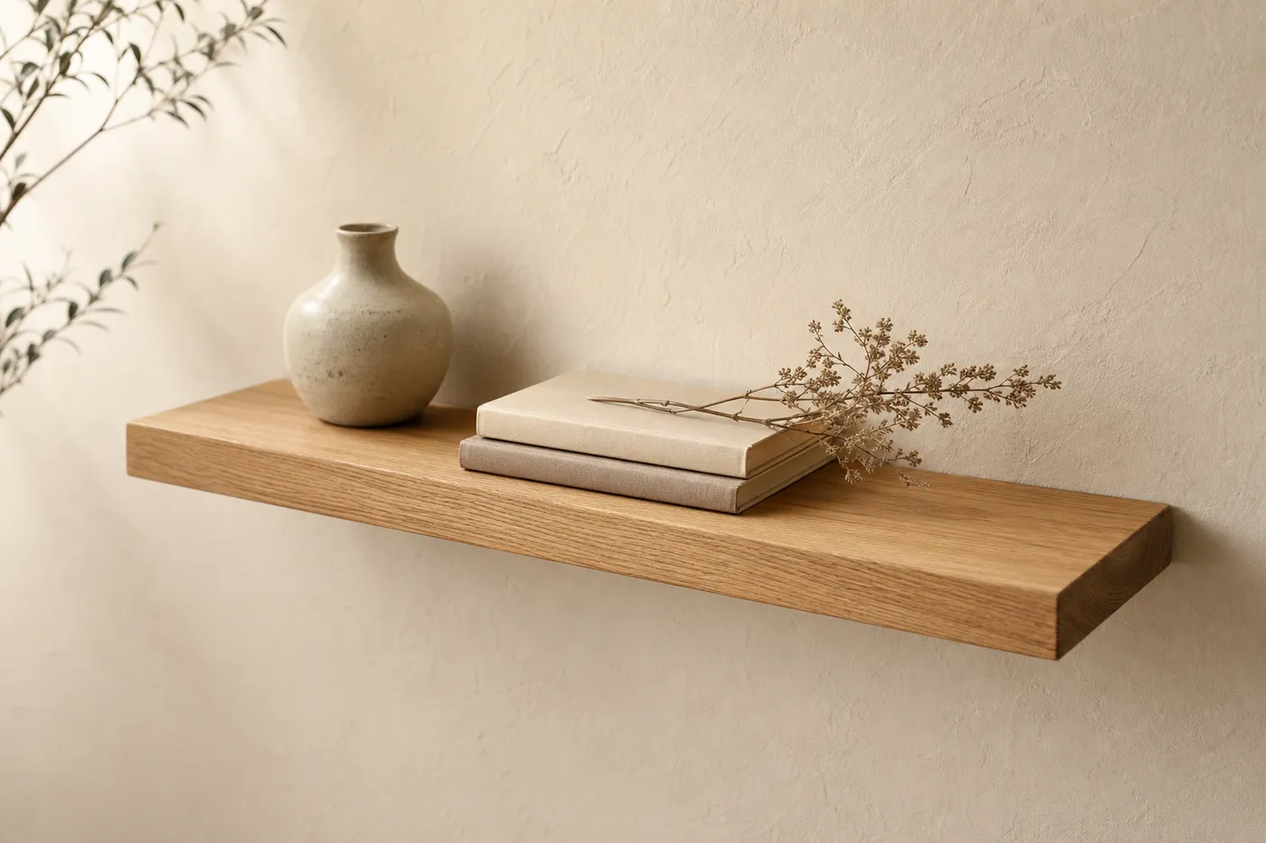 Ligne Étagère Murale Flottante Chêne 60 cm
