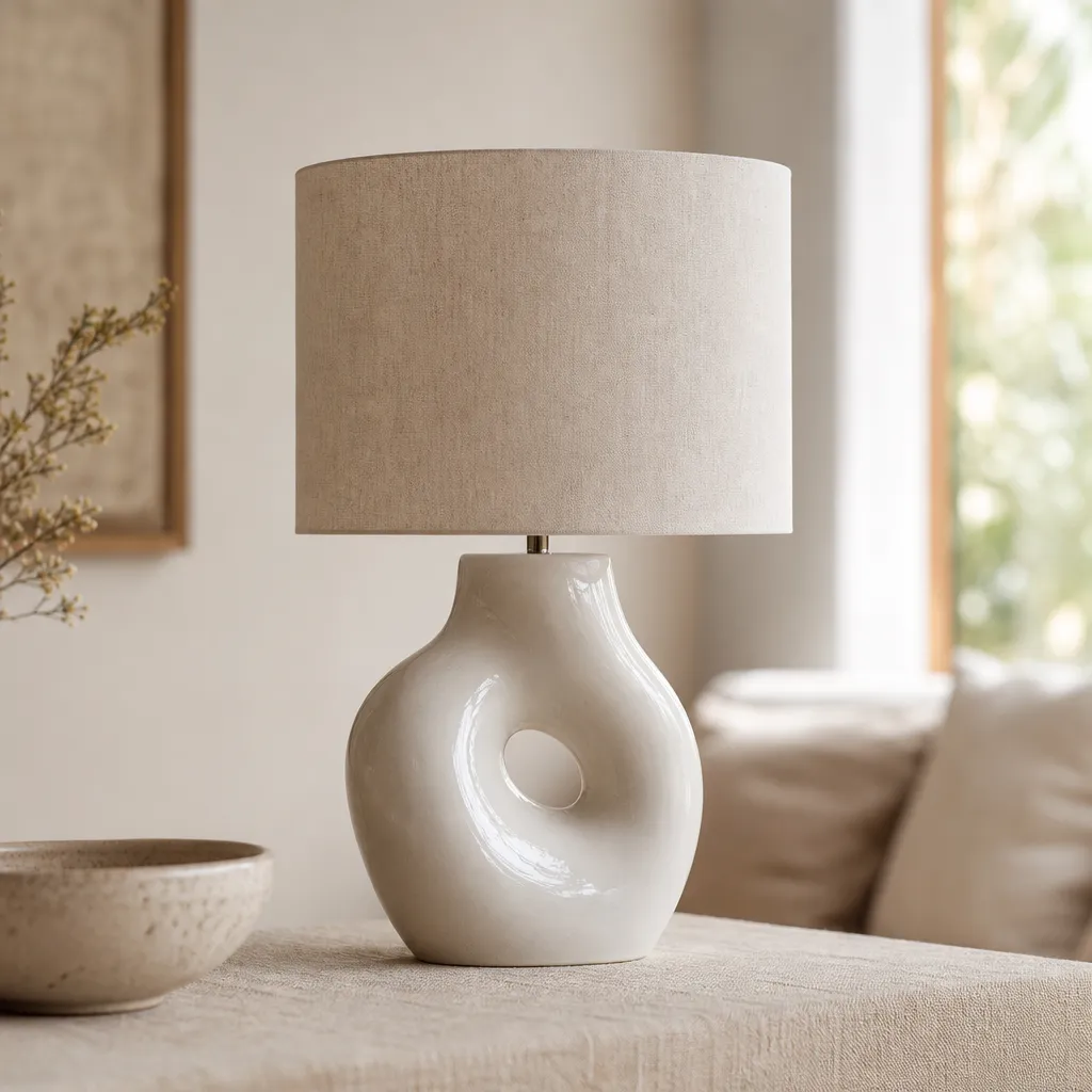 Luminaire à Poser en Céramique Sculpturale — N°09