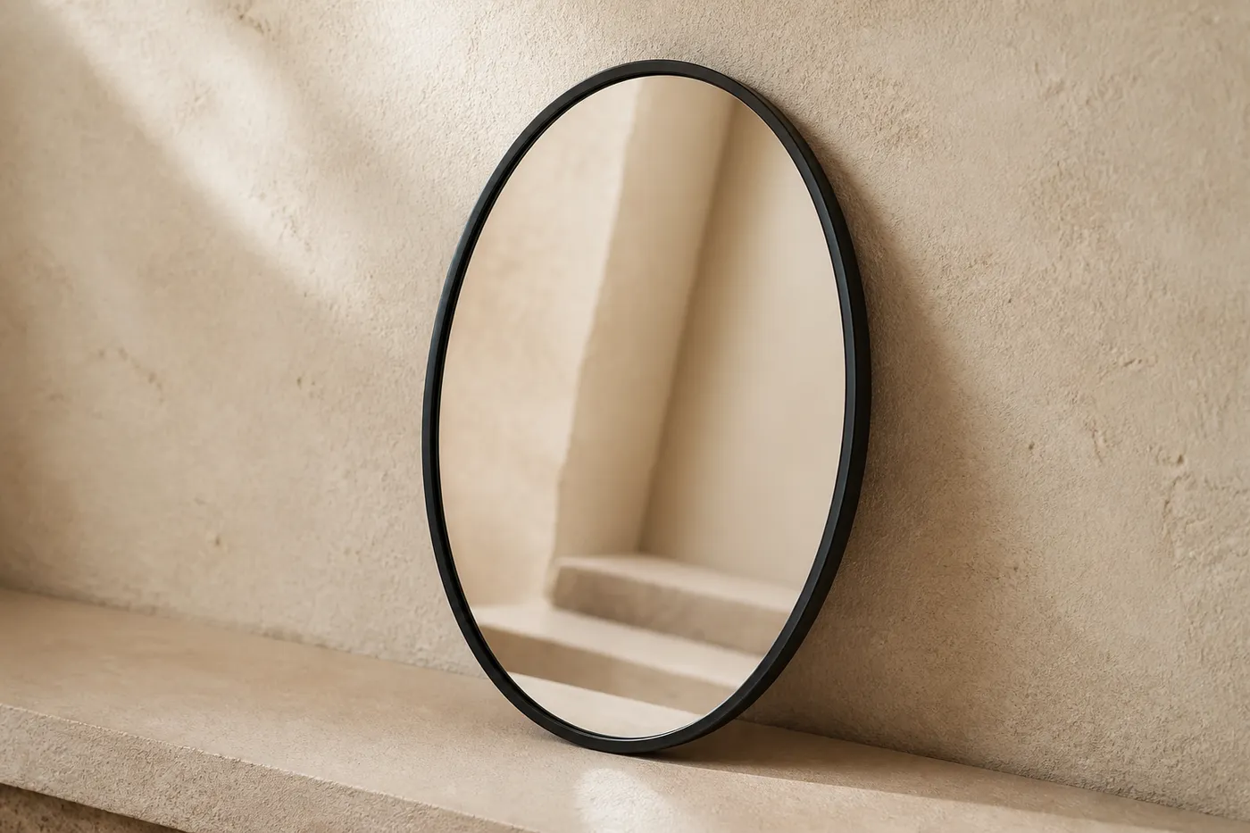Miroir Mural Ovale Petit Format — Série 19