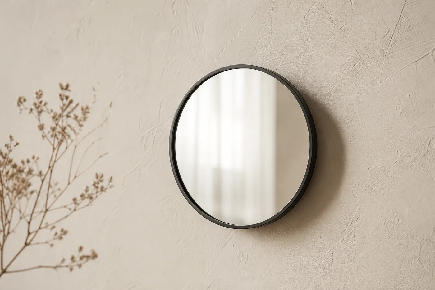 Collection Petit Miroir Rond Mural Ø 25 cm — Série 01