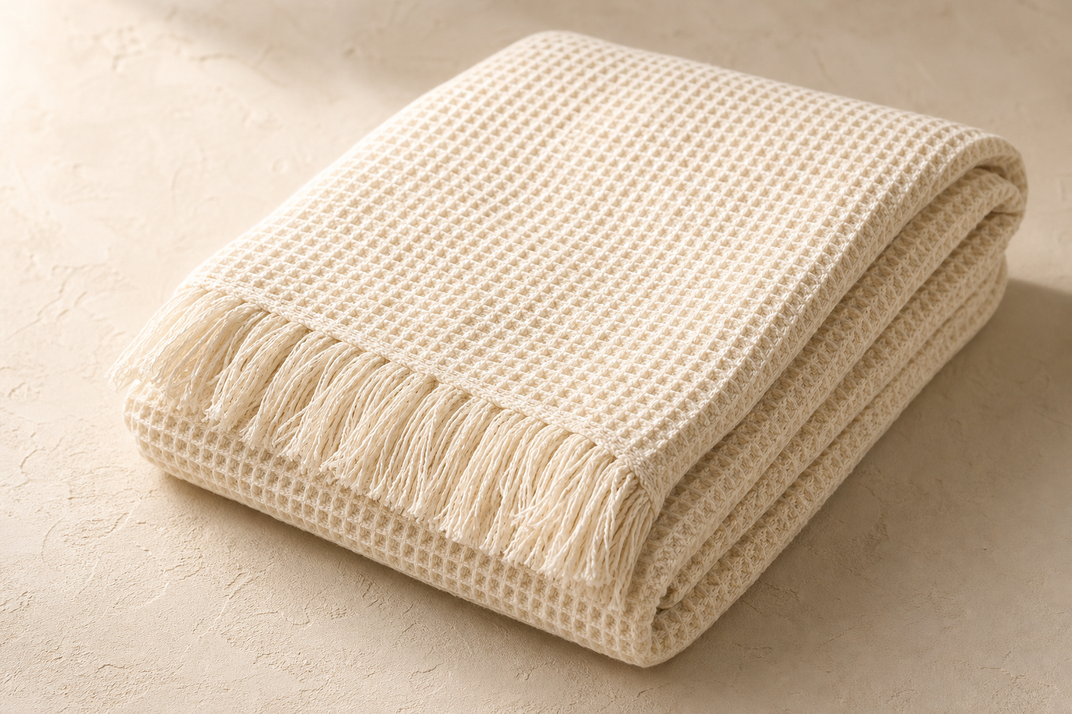 Ligne Plaid Coton Gaufré Compact Atelier