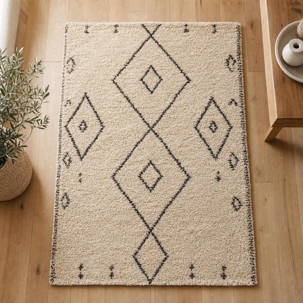 Ligne Tapis Berbère Beige 120 x 170 — Série 21